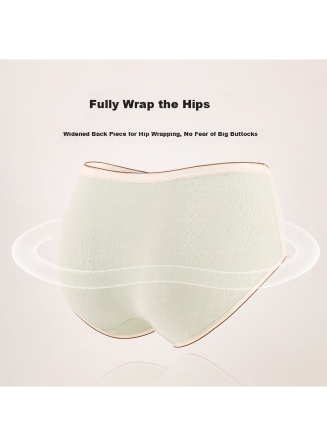 Madallo A-class Baby Cotton Women's Underwear Women's Pure Cotton 100% Cotton Antibacterial Crotch Mid-waist Seamless Teenage Underwear Triangle Pants XL - Image 5