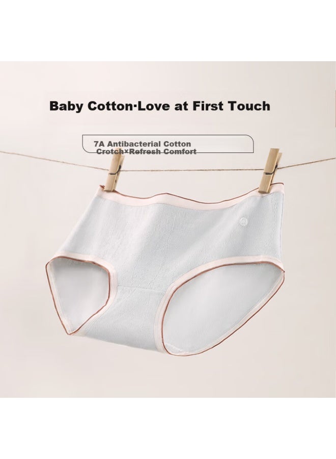 Madallo A-class Baby Cotton Women's Underwear Women's Pure Cotton 100% Cotton Antibacterial Crotch Mid-waist Seamless Teenage Underwear Triangle Pants XL - Image 3