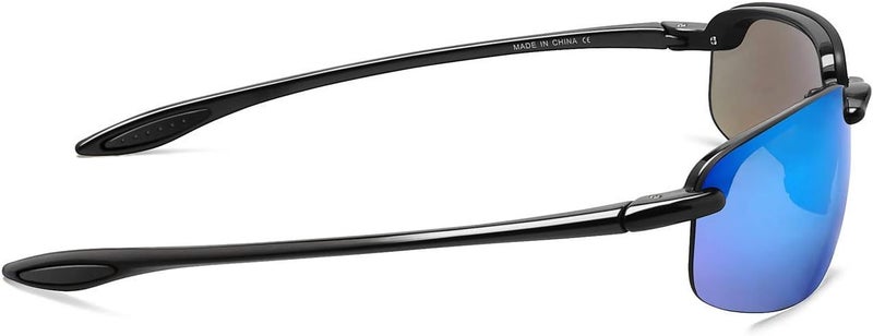 JULI Eyewear نظارات JULI الرياضية للرجال والنساء إطار TR90 بدون حواف للجري وصيد الأسماك والبيسبول والقيادة MJ8001 - Image 4