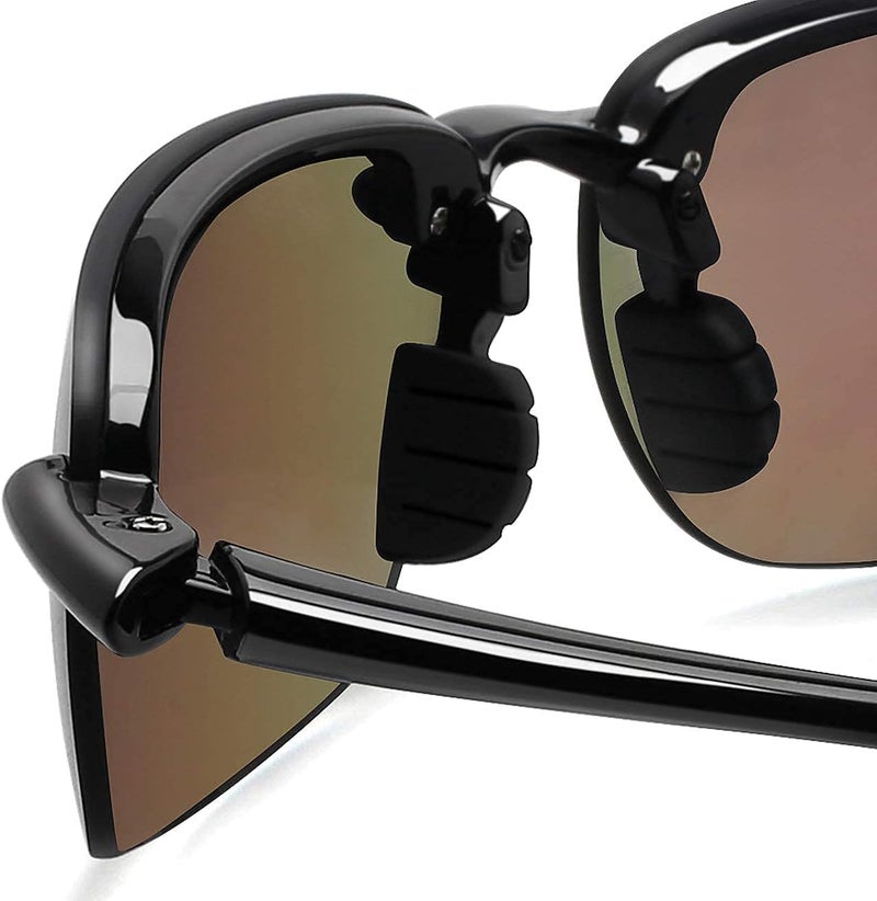 JULI Eyewear نظارات JULI الرياضية للرجال والنساء إطار TR90 بدون حواف للجري وصيد الأسماك والبيسبول والقيادة MJ8001 - Image 3