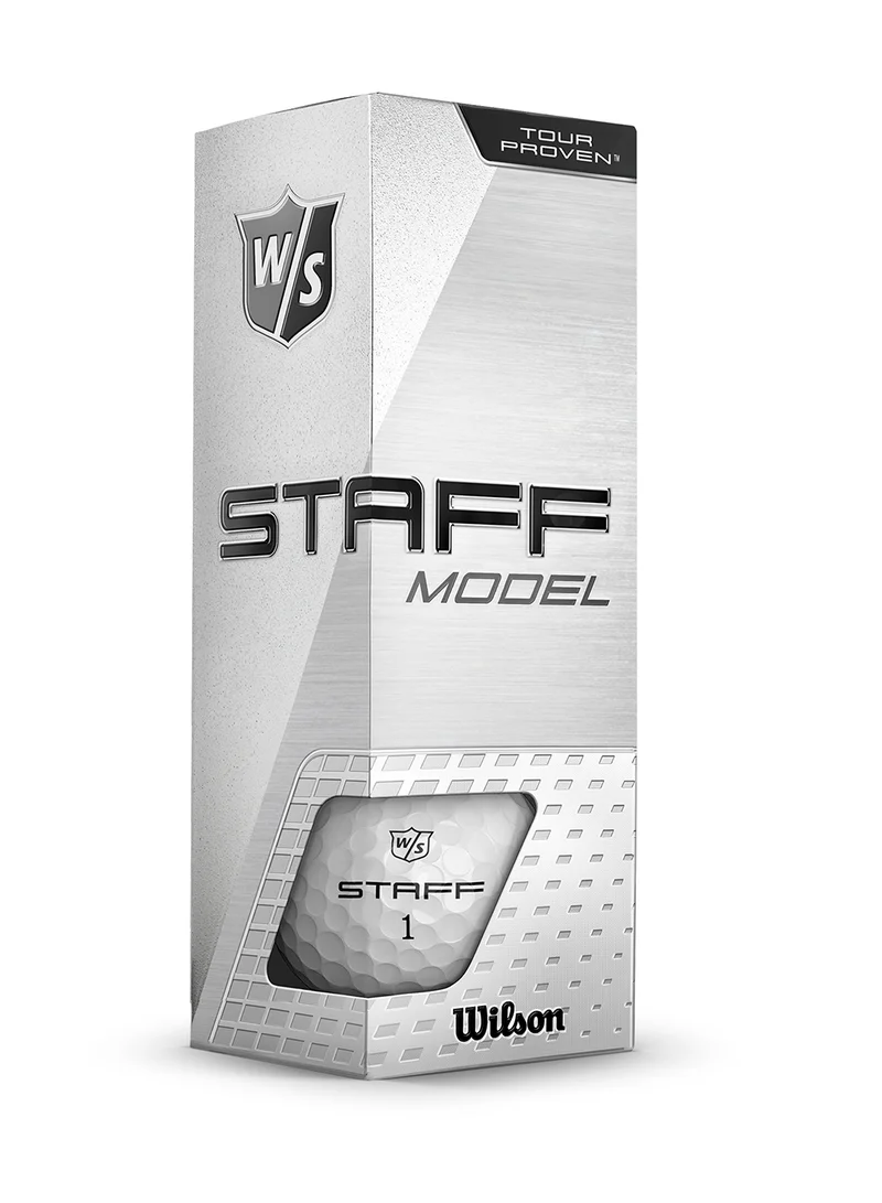 Wilson Staff Model White Golf Balls, Pack of 12