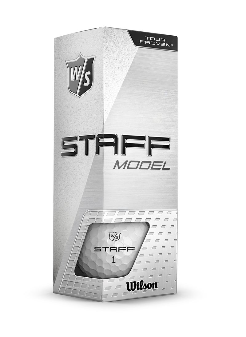 Wilson - Staff Model White Golf Balls, Pack of 12 - Image 1