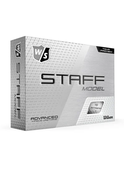 Wilson Staff Model White Golf Balls, Pack of 12