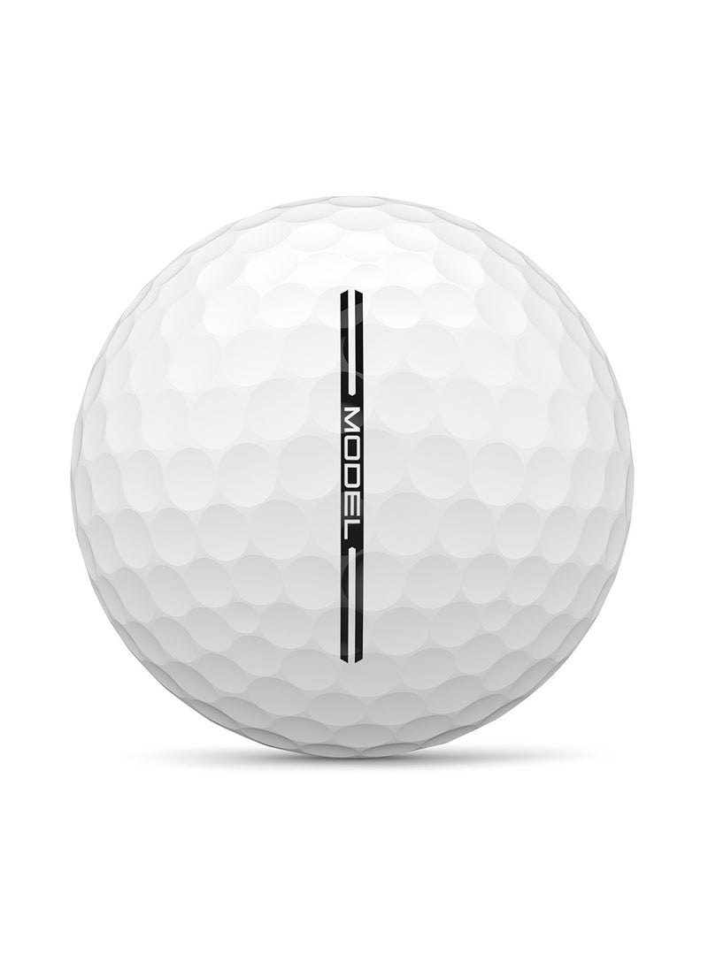 Wilson - Staff Model White Golf Balls, Pack of 12 - Image 1