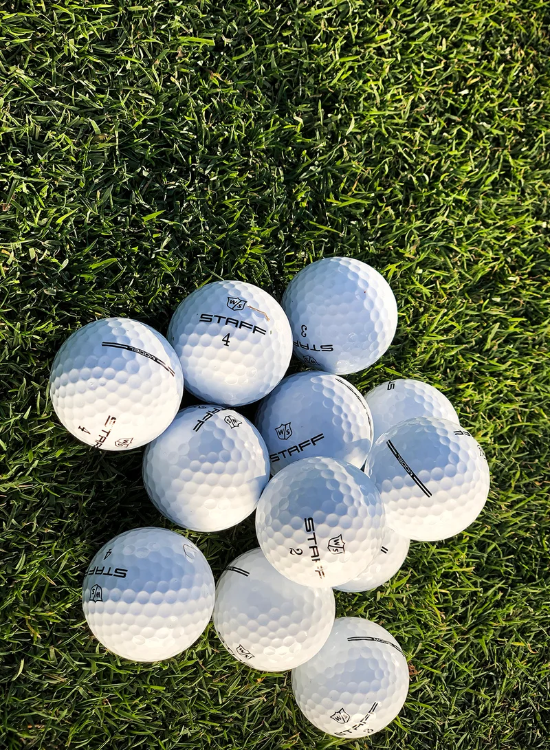 Wilson Staff Model White Golf Balls, Pack of 12