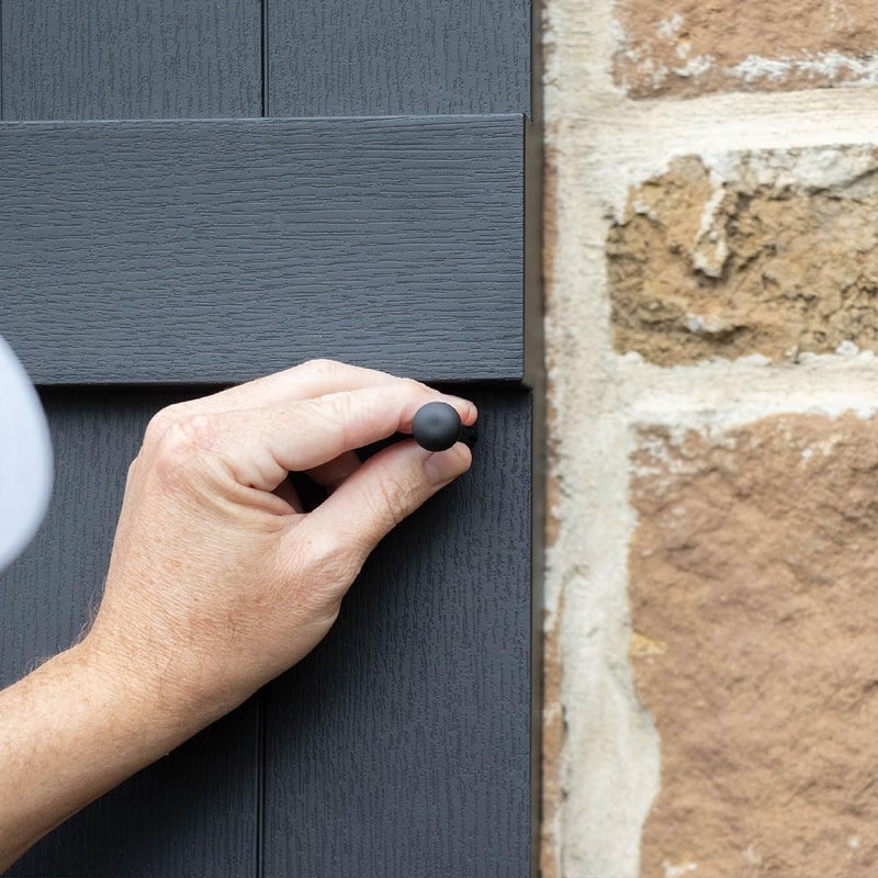 Ekena Millwork ستائر فينيل ليفتايم LL1S14X08000MS قياسية بزاوية كاتدرائية علوية، مع فتحات تهوية، مع أدوات تثبيت شاتر-لوك ومسامير مطابقة (لكل زوج)، 14.5" عرض x 80" ارتفاع، بني مسكيت - Image 4