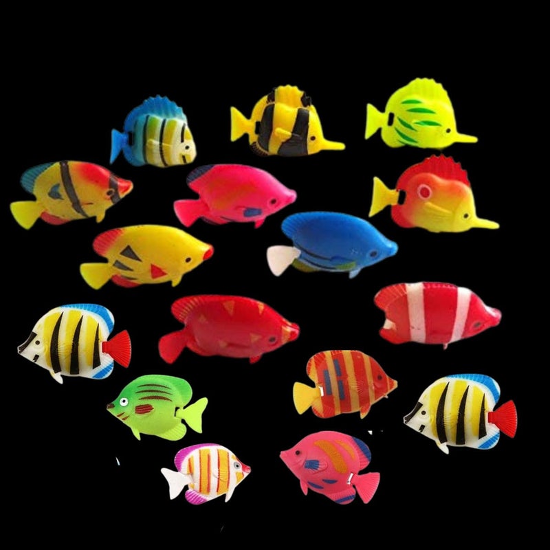 VAYINATO ® (Pack of 5) Aquarium Plastic Floating Fake Fish for Aquarium Decoration | Enhance Your Aquarium with Vibrant Plastic Fake Fish (Random Colour) by Petzlifeworld - Image 3