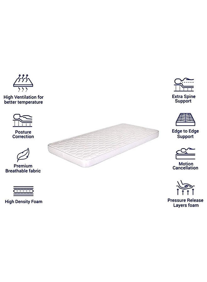 جالاكسي ديزاين مرتبة جالاكسي ديزاين الطبية مقاس مفرد باللون الأبيض 190x13x90 سم - Image 2