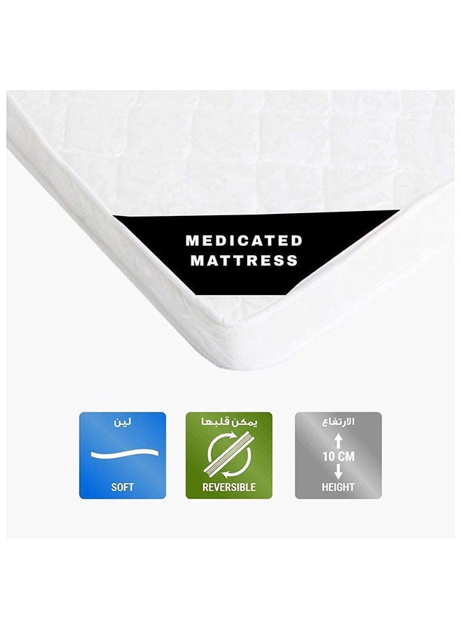 جالاكسي ديزاين مرتبة جالاكسي ديزاين الطبية مقاس مفرد باللون الأبيض 190x13x90 سم - Image 5