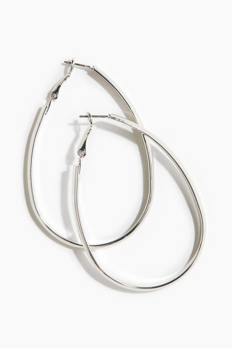 H&M  Oval hoop earrings for Women | Best Price UAE