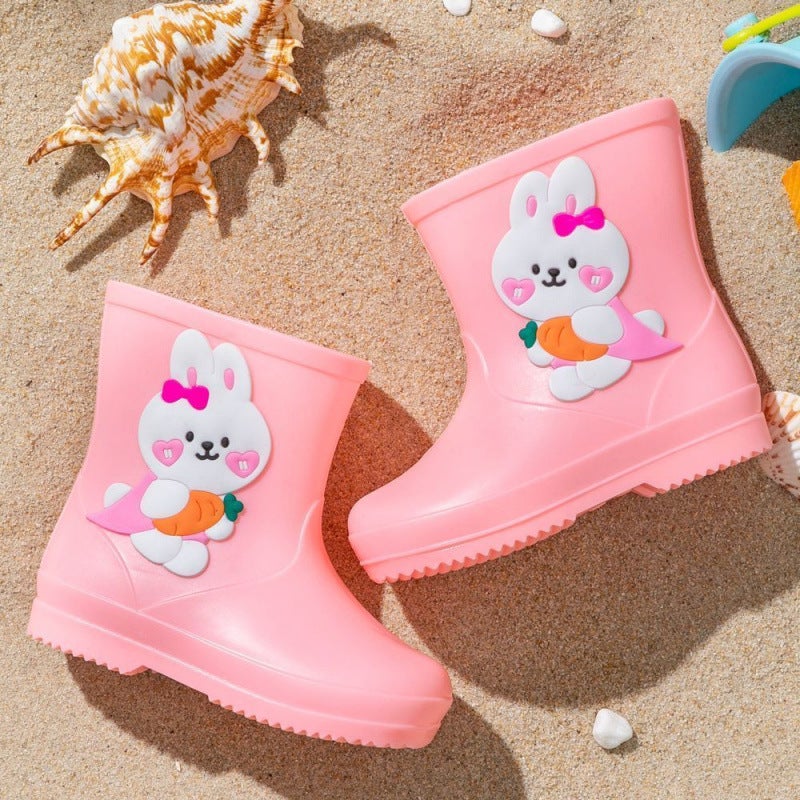 Cartoon Rain Boots Children'S Water Shoes For Boys And Girls Dual-Use Non-Slip Baby Waterproof Children 2-6 Years Old Rain Boots Four Seasons Rubber Shoes - Image 5