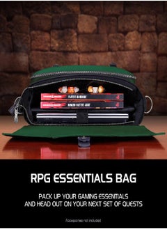 ENHANCE Collector's Edition RPG Player's Essentials DND Bag - Dragon Hide Exterior Messenger Bag Fits 2-4 Books, Binders, Dice & Accessories, with 17 inch Laptop Slot, Battlemap Straps (Dragon Green) - pzsku/Z695FC054639CE2FBD354Z/45/_/1686134352/7441ffd6-1df6-4c1f-975f-e7e950157aaa