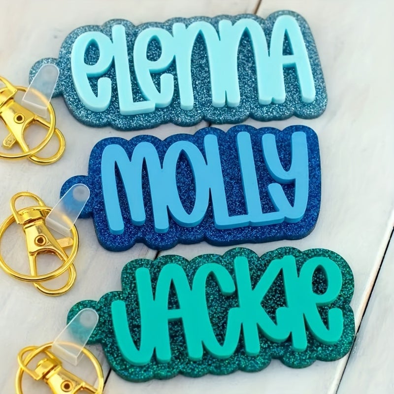 ofeankri Personalized Acrylic Name Keychains, Beach Bags, Custom DIY Letter Series in Autumn/Winter Styles with Unique Alphabet Tags and Bag Pendants—Ideal Gift Choices for Family and Friends during Halloween or Christmas - Image 4