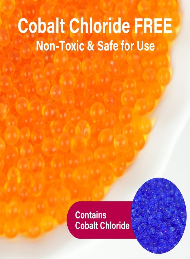 LotFancy 2.3 LBS Orange Indicating Silica Gel Beads Desiccants (Industry Standard 3-5 mm), Reusable Silica Beads for 3D Printer Filament AMS (Orange to Green) - Image 4