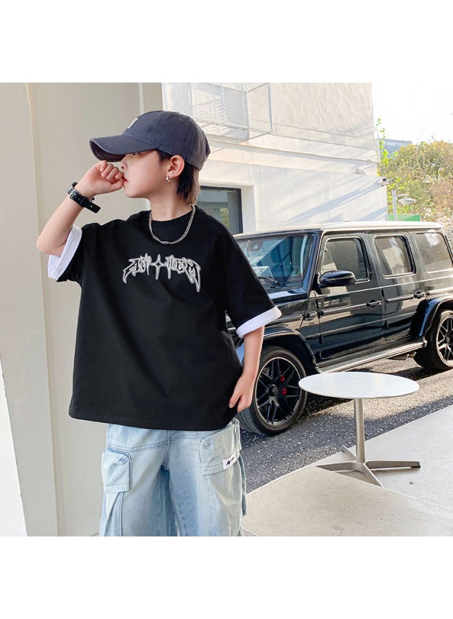 Boys' Summer Trendy Brand Short-sleeved T-shirt New Arrival Children's Summer Dress For Boys