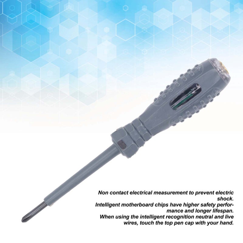 6Pcs Electrical Tester Pen Multifunctional Bright LED Light Inductive Voltage Tester Screwdriver Cross - Image 3