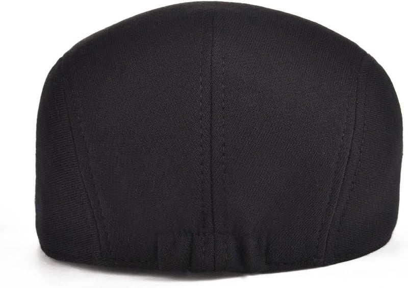 FEINION Men Cotton Newsboy Cap Soft Fit Cabbie Hat - Image 4