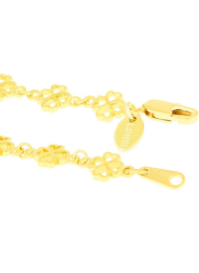 Lifetime Jewelry Good Luck Anklet For Women Teen And Girls 24K Real Gold Plated (9)  - Image 5