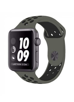 Apple Watch 42mm/44mm/45mm Nike Design Silicone Band Grey/Black