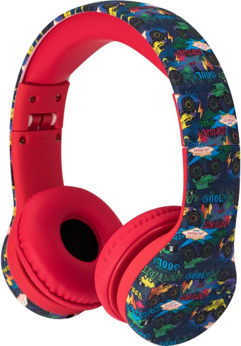 Snug Play+ Kids Headphones with Volume Limiting for Toddlers (Boys/Girls) - Monster Trucks - Image 1