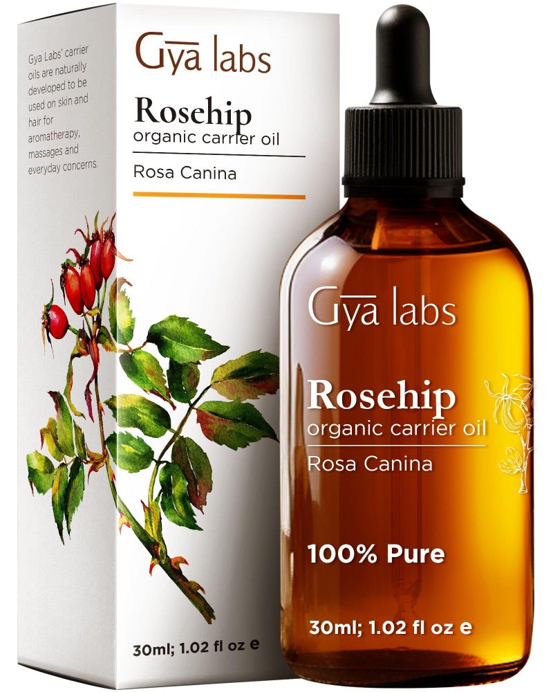 Gya Labs Rosehip Oil for Face (30ml) & Rosemary Oil for Hair (10ml) Set - Aromatherapy Grade Essential Oils Set - Image 3