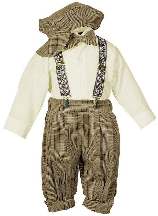 iGirlDress Vintage Dress Suit-Tuxedo Knickers Outfit Set Baby Boys & Toddler 3T Brown/Ivory