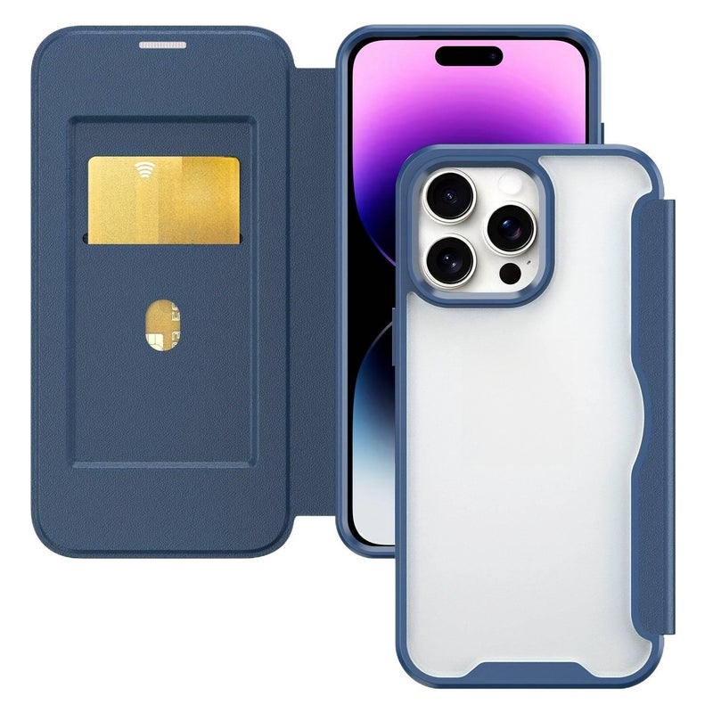 غطاء واقي بAcrylic لـ iPhone 16 / 16 Plus / 16 Pro / 16 Pro Max باللون بنفسجي بوظيفة حامل من الأكريليك مع حامل قابل للطي ومقاوم للخدش مع مقاوم للصدمات مع مقاوم لبصمات الأصابع - Image 3