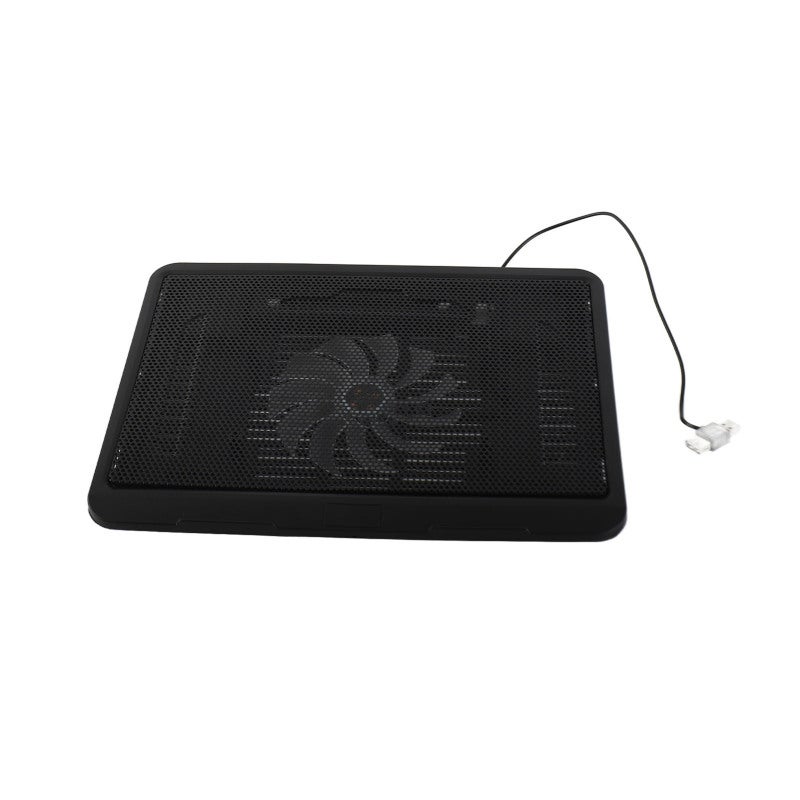 Laptop Cooler 130X20mm Big Blue LED Fan Metal Mesh - Super Quiet Operation Ergonomic Stand with USB Hub Front Stoppers for Home Office Gaming Movie Watching - Image 5