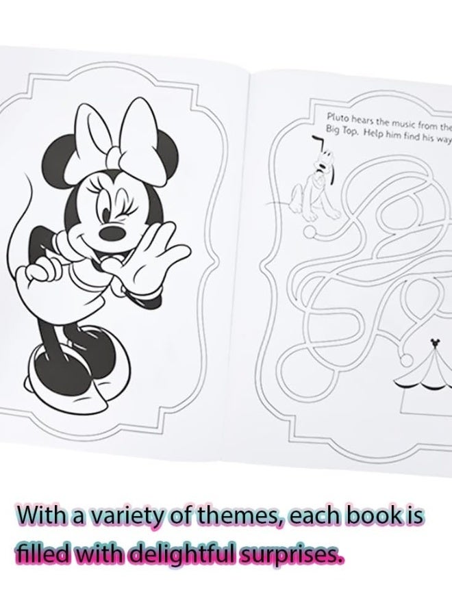 SKOODLE Disney Coloring Activity Books for 3-6 years Kids with 4-Colour Mini Markers Set Educational Toys Birthday Gifts School Goodie Bags Stuffers Travel Essentials(Mickey) - Image 3