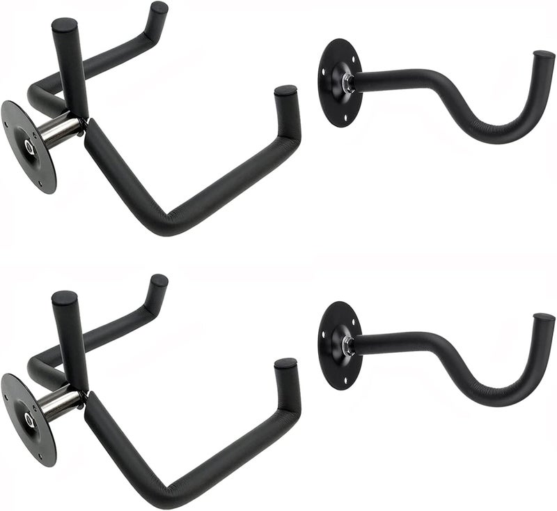 Jashem Guitar Wall Mount - Acoustic & Electric Guitar, Ukulele, Banjo & Mandolin Wall Hanger (2 Packs) - Image 1