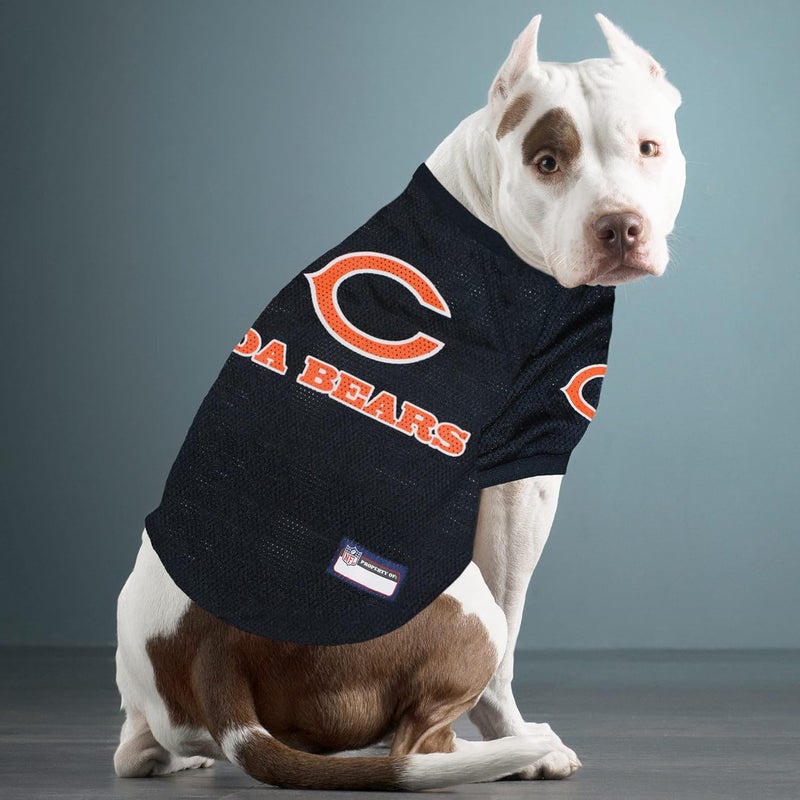 Pets First NFL Chicago Bears Raglan Jersey Da Bears - Medium. Cutest Football Jersey for Dogs & Cats - Image 3