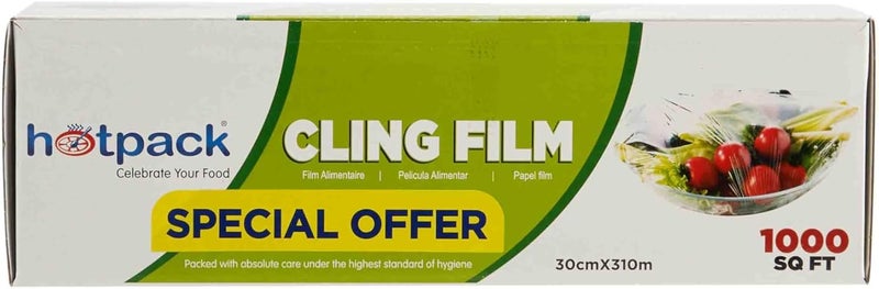HOTPACK CLING FILM WRAF 30CM 1000SQFT - Image 1