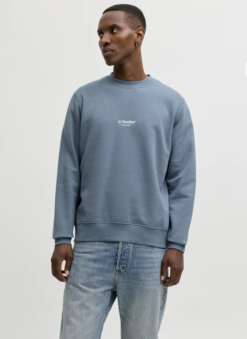 جاك اند جونز Graphic Pullover Sweatshirt