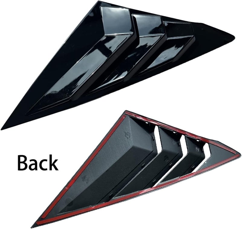 QASULER Car Rear Side Window Louvers for Civic Sedan 2022 - Image 2