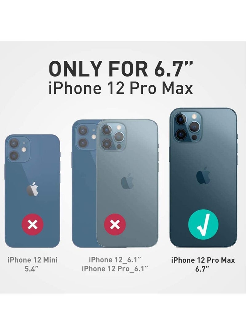 Captaintech For iPhone 12 pro max cover case, Series Slim Full-Body Stylish Protective Case with Built-in Screen Protector Scratch-Resistant Tempered Glass Shock Absorbing Flexible Frame(Marble) - Image 5