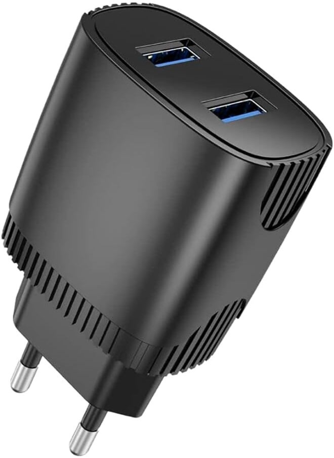 Aspor ASPOR A811 2.4 A IQ Home charger + TYPE-C Cable 2 USB - Black 