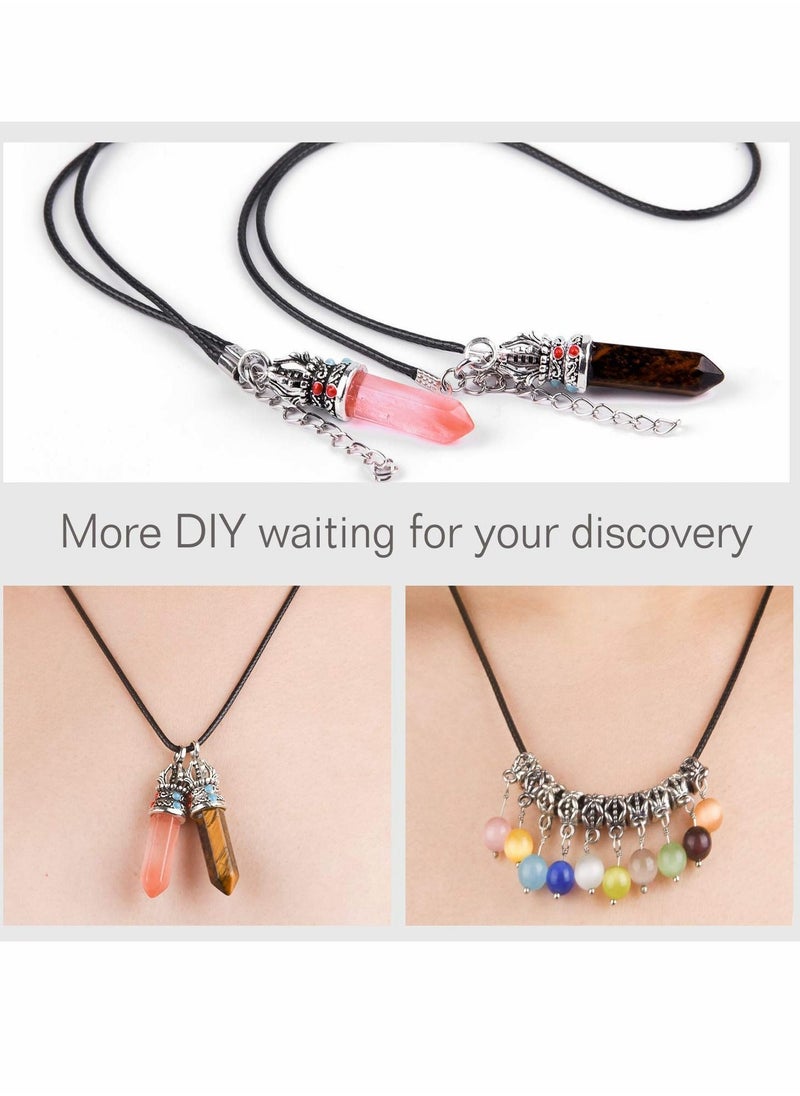 Y&D - Necklace Cord 30 Pcs Waxed Cotton Cord with Clasp - Image 1