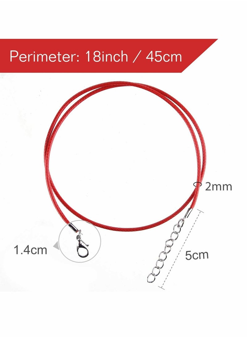 Y&D - Necklace Cord 30 Pcs Waxed Cotton Cord with Clasp - Image 1