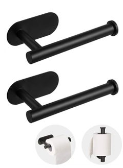Generic Self Adhesive Toilet Roll Holder Stand, Stainless Steel Toilet Paper Holder Rustproof Toilet Paper Holder No Drilling Tissue Holder for Kitchen Bathroom Wall Mount Bathroom Tissue Holder  - Image 1