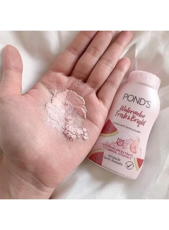 بوندز بودرة وجه شفافة برائحة البطيخ | لمسة نهائية ناعمة غير لامعة ومشرقة | خلاصة البطيخ + الكولاجين + فيتامين هـ - Image 4