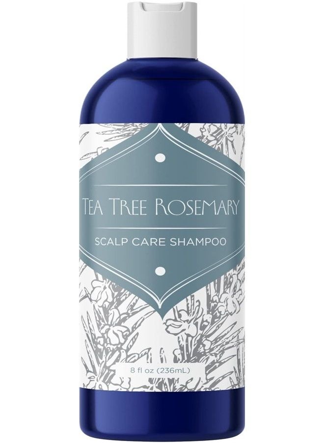 Purifying Rosemary Shampoo Sulfate Free - Rosemary Lavender and Tea Tree Shampoo for Thinning Hair and Scalp Care - Paraben and Sulfate Free Clarifying Shampoo for Build Up with Essential Oils