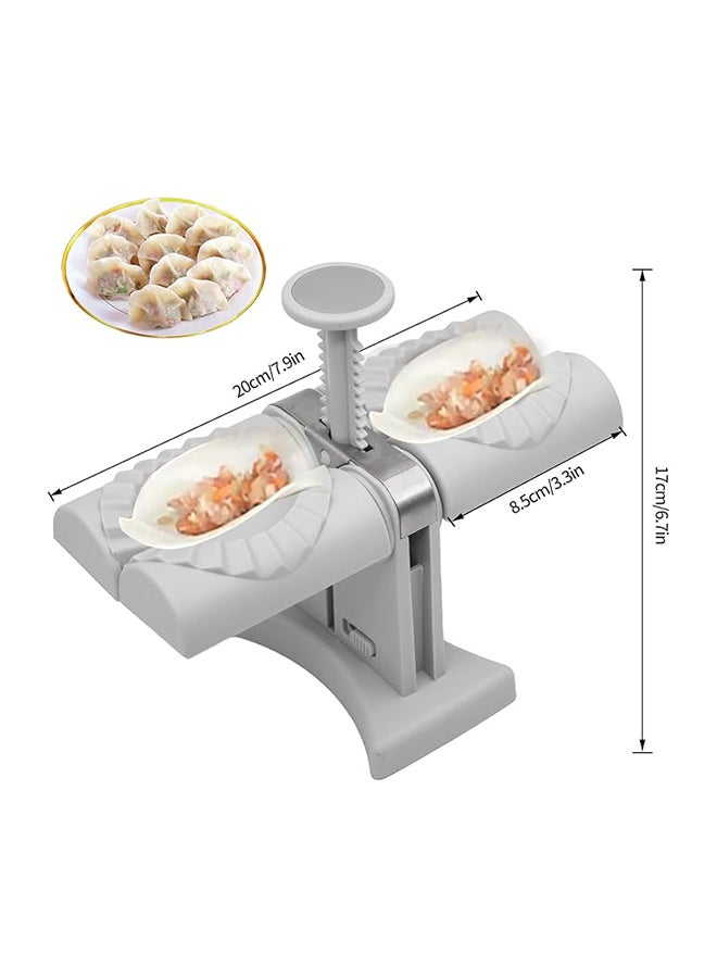 ماستر جولد قالب صانع الزلابية الأوتوماتيكي ذو الرأس المزدوج من ZHIBO، صانع فطائر من الفولاذ المقاوم للصدأ، يلف اثنين في المرة الواحدة، اصنع الزلابية بسرعة وسهولة للمنزل، فطائر المطاعم - Image 2