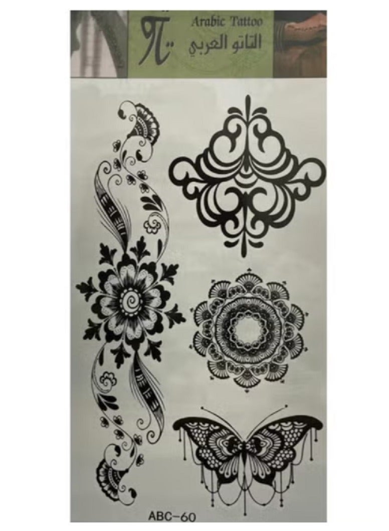 Generic Butterfly Arabic Tattoo sticker