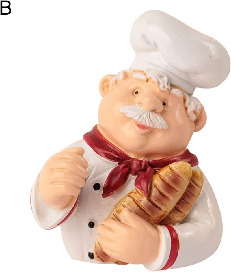 IZ LeZoir Plastic Lezoir Cute 2 Pc Cook Chef Design Power Plug Socket Holder Wall Mounted Adhesive Hook Organizer Milk Bread Design White - Image 5