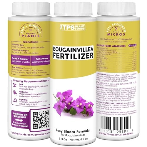 TPS NUTRIENTS Bougainvillea Fertilizer, Complete Liquid Bougainvillea Plant Food, 8 oz (250mL) - Image 5