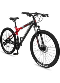 Spartan Ampezzo Men's Mountain bike| 27.5 inch wheel size |21 Speed Shimano gear| for Adult | Red  - Image 1
