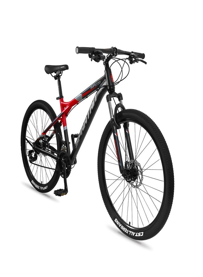 Spartan Ampezzo Men's Mountain bike| 27.5 inch wheel size |21 Speed Shimano gear| for Adult | Red  - Image 2
