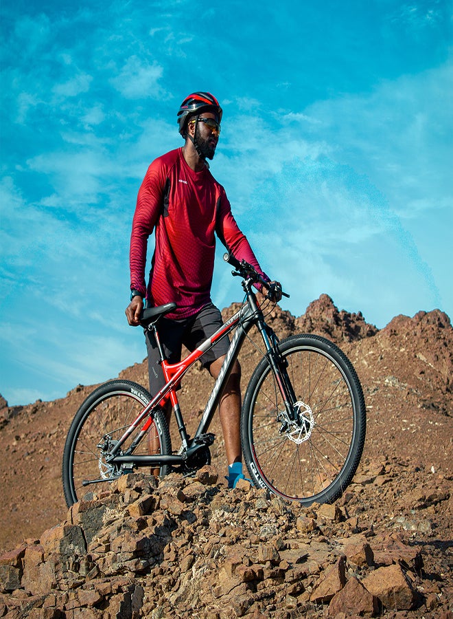 Spartan Ampezzo Men's Mountain bike| 27.5 inch wheel size |21 Speed Shimano gear| for Adult | Red  - Image 3
