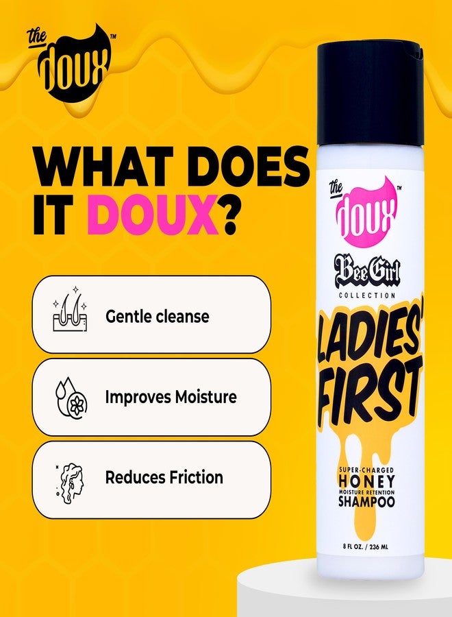 The Doux Curly Hair Shampoo with Honey, Aloe & Vitamins - Ultra-Moisturizing Cleanser for Natural Hair, Frizz Control & Scalp Care LADIES FIRST Shampoo for Curly Hair & Coils - Image 4