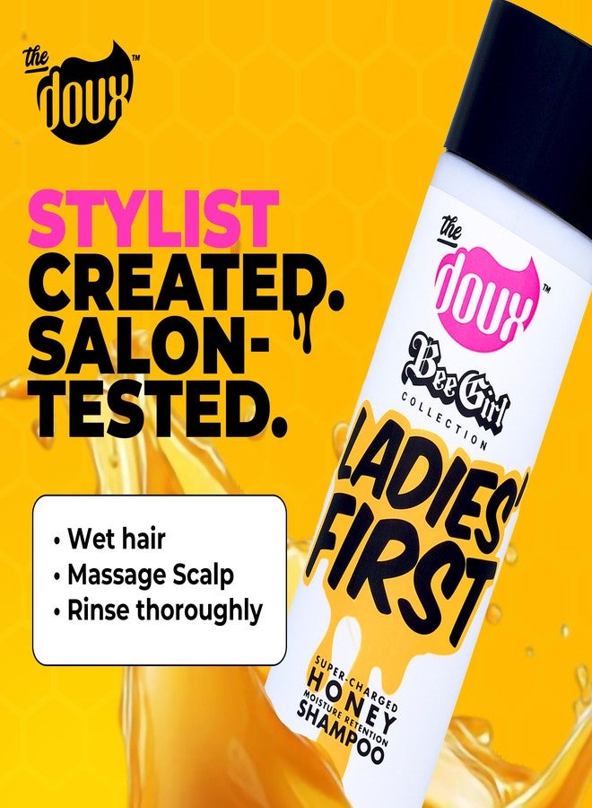 The Doux Curly Hair Shampoo with Honey, Aloe & Vitamins - Ultra-Moisturizing Cleanser for Natural Hair, Frizz Control & Scalp Care LADIES FIRST Shampoo for Curly Hair & Coils - Image 2